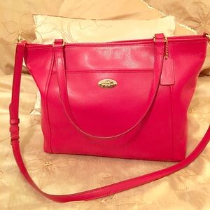 Coach Red Tote bag